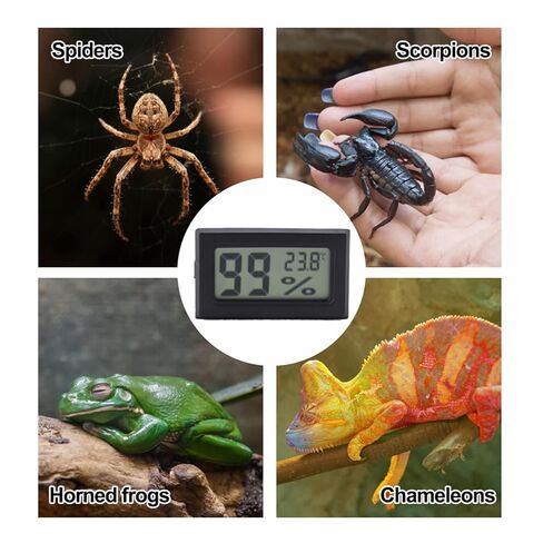 Fafeicy Digital Humidity Meter Compact Monitor for Reptile Vivariums and Greenhouses with Accurate Temperature Range -58 to 140 Fahrenheit in Kuwait
