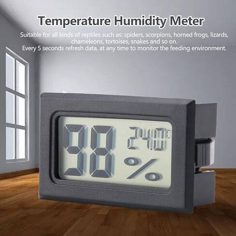 Fafeicy Digital Humidity Meter Compact Monitor for Reptile Vivariums and Greenhouses with Accurate Temperature Range -58 to 140 Fahrenheit in Kuwait