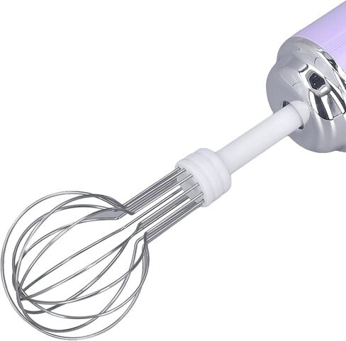 Electric Hand Mixer, Cordless Handheld Whisk, Lightweight Kitchen Tool, Wide Application, 3 Levels for Kitchen (purple) in Kuwait