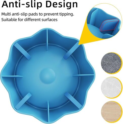 Slow Feeder Dog Bowls with Rolling Ball – Interactive Lick Bowl for Liquid Treats, Anti-Slip & Easy-Clean, 2 Cup Capacity for Bone Broth, Yogurt & Post-op Nutrition, for All Dogs in Kuwait