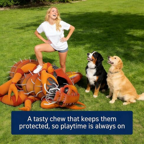 Natural Flea and Tick Prevention for Dogs Chewables, 180 Cts, Oral Flea Pills for Dogs, Dog Flea and Tick Treatment, Skin & Coat Support Supplement in Kuwait