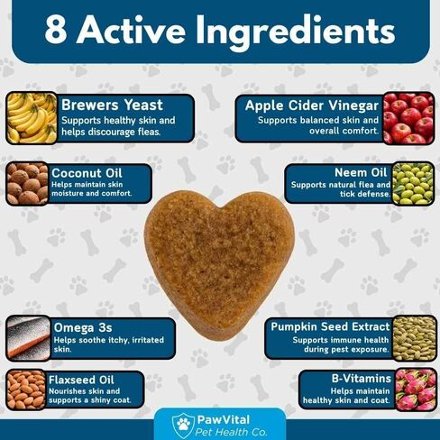 Flea and Tick Prevention for Dogs Chewables – 150 Soft Chews – Natural Dog Flea & Tick Control Supplement – Oral Defense Treatment with Omega Skin & Coat Support – All Breeds & Ages – Chicken Flavor in Kuwait