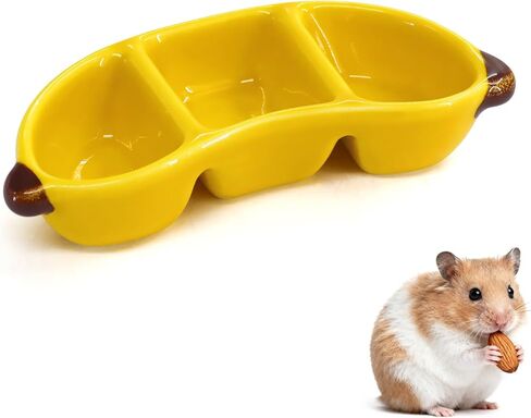 Fruit-Shaped Ceramic Pet Hamster Bowl, Easy to Clean Anti Flipping Hamster Food and Water Bowl, Small Animal Bowls for Dwarf Hamster, Parrots, Treat Bowl for Bunny, Guinea Pig(Pear) in Kuwait
