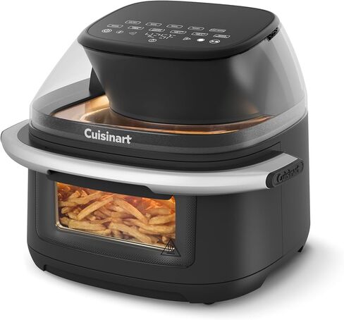 مقلاة هوائية كبيرة من Cuisinart ClearView بسعة 9 كوارت مع نافذة ClearView، لوحة تحكم رقمية، 5 وظائف، 3 إعدادات مسبقة للقلي الهوائي، 2 إعدادات مسبقة مخصصة، سهلة التنظيف، خالية من PFAS، ضمان لمدة 3 سنوات، AFC-9 in Kuwait