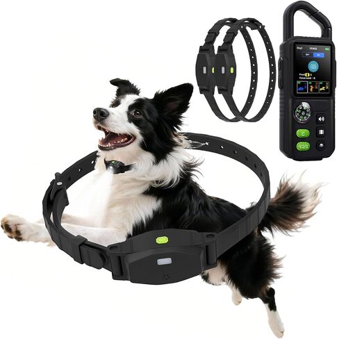 Dog Wireless Fence for 2 Dogs, 3 in 1 Adjustable Dog Perimeter Collar Wireless Fence, Portable Waterproof Training Collar Rechargeable in Kuwait