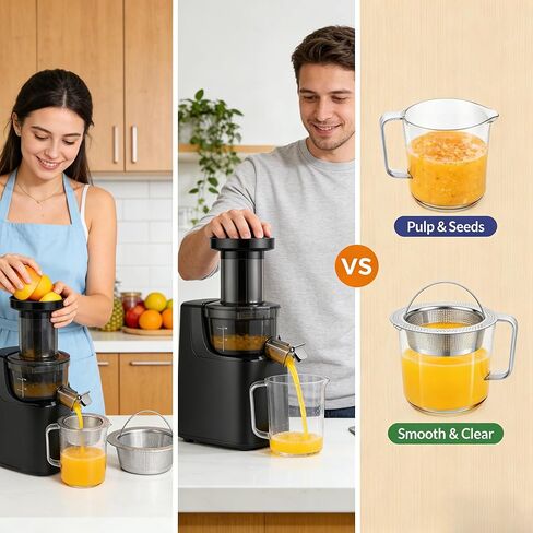 Pulp Strainer for Nama J2 Cold Press Juicer, Secondary Fine Filter Replacement Accessory, 304 Stainless Steel, Easy to Clean Hand Wash Only in Kuwait