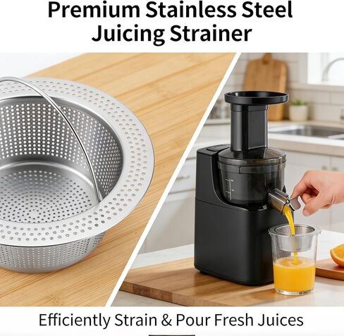 Pulp Strainer for Nama J2 Cold Press Juicer, Secondary Fine Filter Replacement Accessory, 304 Stainless Steel, Easy to Clean Hand Wash Only in Kuwait