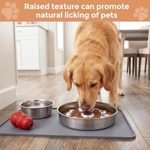 2 Pack Stainless Steel Slow Feeder Bowls for Dogs Cats, 3 Cups Heavy Duty Large Capacity Slow Feed, Durable Chew Proof Design for Fast Eaters, Anxiety Relief, Calm Feeding, Dishwasher Safe in Kuwait