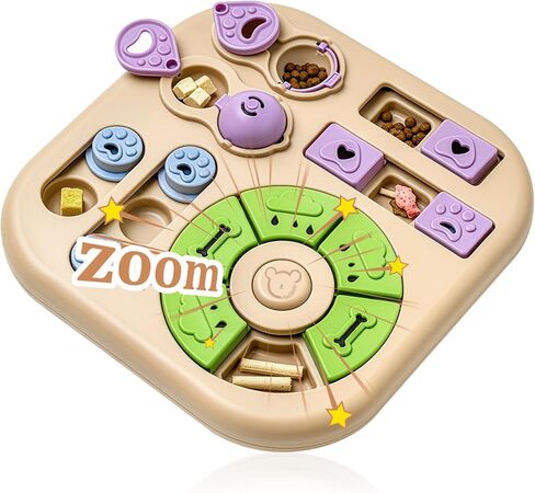 Interactive Dog Puzzle Toys for Smart Dogs - Mental Stimulation Puzzle Toys for Small & Medium Dogs, Treat Dispensing Dog Enrichment Toys for Beginner Dogs in Kuwait