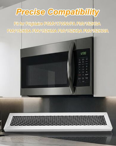 Microwave Filter Replacement Fit for Frigidaire FGMV17WNVFA FMV152KSA FMV152KBA FMV152KMA FMV152KQA FMV152KWA, Microwave Recirculating Filter 2PCS in Kuwait