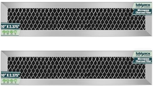 2Pcs Microwave Charcoal Filter Replacement for GE JX81L WB02X11550, Microwave Filter Replacement 10" x 2.375" Air Carbon Filter in Kuwait