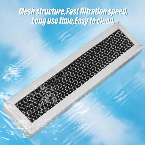 2Pcs Microwave Charcoal Filter Replacement for GE JX81L WB02X11550, Microwave Filter Replacement 10" x 2.375" Air Carbon Filter in Kuwait
