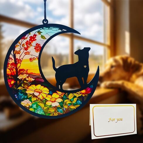 Dog Memorial Gifts for Loss of Dog, Pet Sympathy Gift in Memory of Dog Passing Away, Dog Remembrance Suncatcher for Dog Lovers (Life Tree) in Kuwait