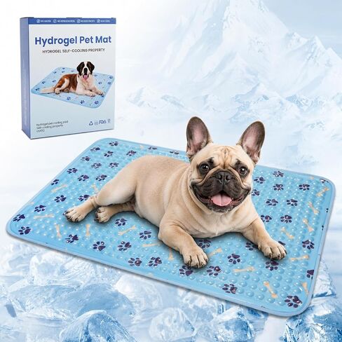 Cooling Mat for Dogs,Self Cooling Dog Bed, Patented Non-Toxic Gel Cooling Pad for Pets, Durable Waterproof Dog Cooling Mat for Small, Medium, Large Dogs and Cats, Indoor Outdoor Summer Use (Medium) in Saudi Arabia
