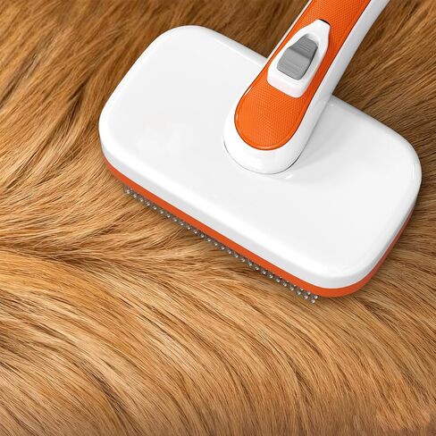 Outtag Self Cleaning Shedding Brush for Dogs, Cats, and Puppies, Deshedding and Hair Removal, Skin Friendly Grooming Tool for Long and Short Haired Pets in Kuwait