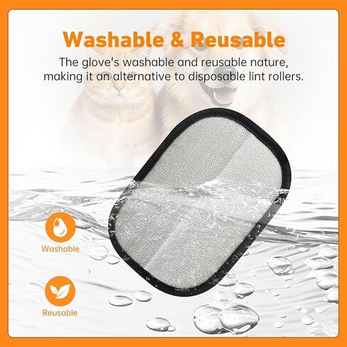 Pet Hair Removal Glove, Pet Hair Remover Gloves for Cats & Dogs Hair Remover, Magic Brush Pet Hair Removal Tool for Furniture, Couch, Car Seats, Clothing(2Pcs) in Saudi Arabia