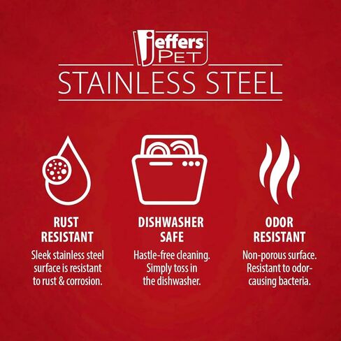 Jeffers Pet Stainless Steel Coop Kennel Cup with Screw On Clamp, 20 Oz – Durable, Rust Resistant Hangable Water & Food Feeder for Kennels, Coops & Cages - Chickens, Duck, Rabbits, Small Animals in Kuwait