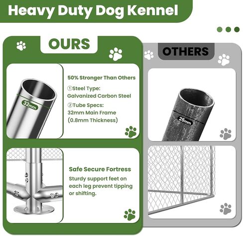 Heavy Duty Dog Enclosure 10'x10' in Kuwait