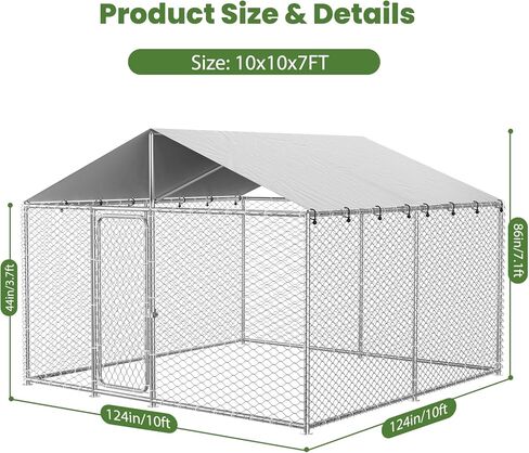 Heavy Duty Dog Enclosure 10'x10' in Kuwait