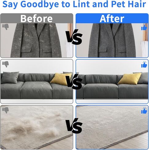 قفاز إزالة شعر الحيوانات الأليفة القابل لإعادة الاستخدام من Pet Fit For Life - قفاز إزالة فراء الكلاب والقطط للأثاث - أداة تنظيف للأريكة والأريكة والسجاد والملابس الداخلية للسيارة والملابس والتساقط والتساقط - عبوتان in Kuwait