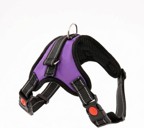 Cat Harness and Leash Set, XS Purple, Adjustable Soft Mesh Vest with Reflective Stitching, Quick-Release Buckles and D-Ring for Small Cats in Kuwait