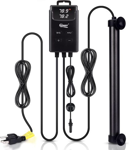 hygger Aquarium Heater,Submersible Fish Tank Heater with External Digital Display, Including Overheat & Leakage Protection and Temperature Sensor for Freshwater and Saltwater (300W for 40gal~60gal) in Saudi Arabia