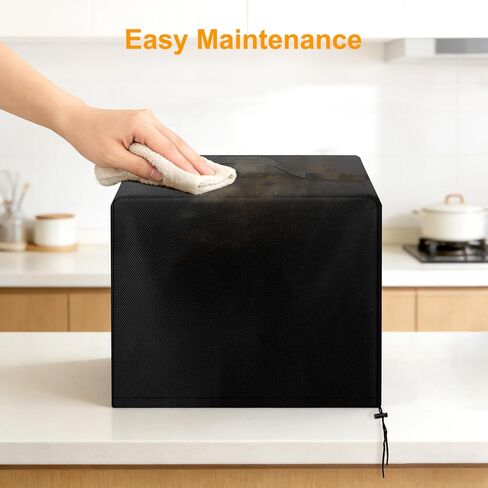 EEEKit Fryer Dust Cover, Fryer Waterproof Shield Compatible with Masterbuilt 8/10 Liter Electric Fryer, 600D Oxford, 20" L X 18.9" W X 15" H, Black in Kuwait