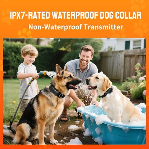 3-in-1 Radar Wireless Dog Fence System for 3 Dogs, Dog Training Collar with Fence & Forbidden Zone Modes, No GPS Indoor Outdoor Dog Containment, IPX7 Waterproof (2 Collars) in Kuwait