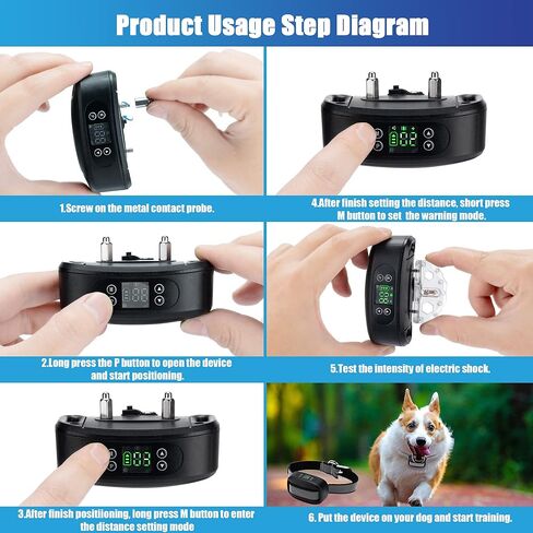 WIEZ GPS Wireless Dog Fence, Electric Dog Fence for Outdoor,Adjustable Warning Strength（98-3280ft）,Pet Containment System Suitable for Mos of Dogs(2 Collars) in Kuwait