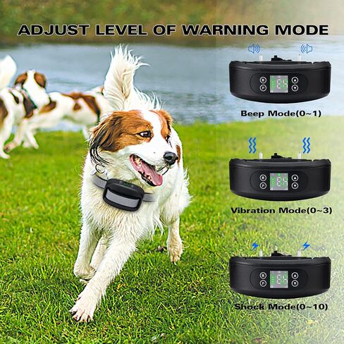WIEZ GPS Wireless Dog Fence, Electric Dog Fence for Outdoor,Adjustable Warning Strength（98-3280ft）,Pet Containment System Suitable for Mos of Dogs(2 Collars) in Kuwait
