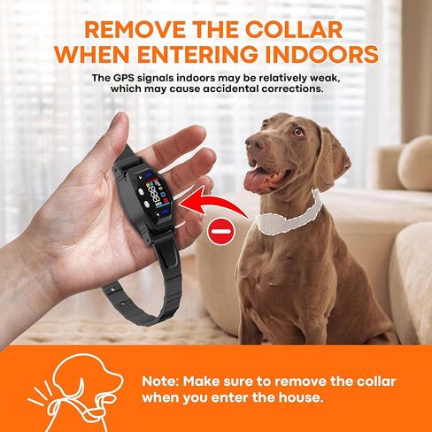GPS Wireless Dog Fence System, Waterproof Rechargeable Electric Dog Fence Collar with 4-Zone Progressive Correction, 3 Modes & 55-6000ft Adjustable Range for Medium Large Dogs in Kuwait