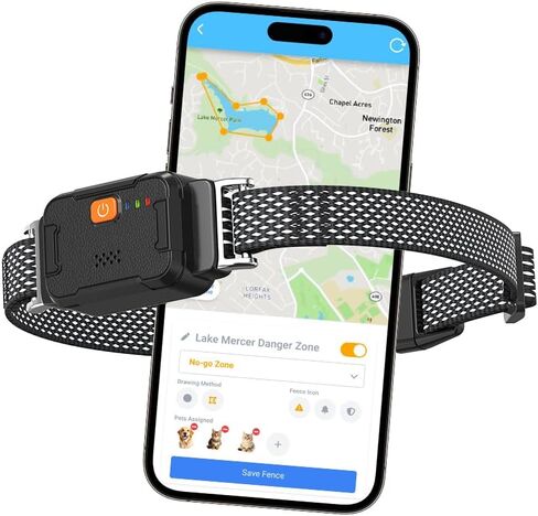 جهاز تعقب الحيوانات الأليفة الذكي بنظام تحديد المواقع العالمي (GPS) للكلاب، طوق تتبع LTE في الوقت الحقيقي، مراقب نشاط بدون حدود للمسافة، مقاوم للماء IPX7، تنبيهات سياج افتراضية وهروب، عمر بطارية 5 أيام، اشتراك مجاني لمدة عام in Kuwait