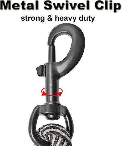 2FT Dog Leash, Training & Walking Leash with Soft Handle for Small Medium Large Dogs, Strong Nylon Rope Short Lead for Obedience Control (1/2inch Black) in Saudi Arabia
