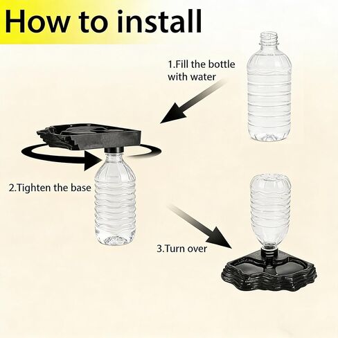 Automatic Reptile Water Dish 17Oz Reptile Water Bowl Bearded Dragon Leopard Gecko Snake Lizard Terrarium Tank Accessories (Black) in Kuwait