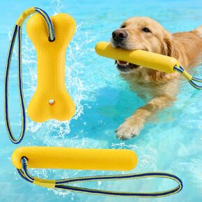 MEWTOGO 2 Pack Interactive Dog Pool Toys - Water Floating Toys for Medium Large Dogs, Fetch Training Bumpers for Lake Beach Pet Enjoyment in Saudi Arabia
