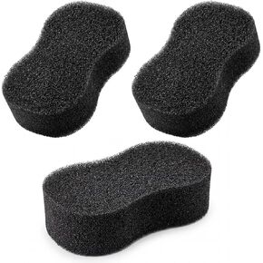 Horse Groomer Sponge Scrubber – Large Soft Sponge for Cleaning, Bathing and Removing Dirt or Sweat, Black, 8 x 4 x 2 inches (3-Pack) in Kuwait