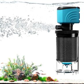 Internal Aquarium Filter, Upgraded 100–300 Gallon Fish Tank Filters, 660GPH Submersible Whisper Pump for Large Turtle Tanks & Small Pond, Debris Tray, Check Valve, Fresh & Saltwater in Saudi Arabia