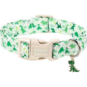 DOGWONG Girl Dog Collar for Small Dogs, Pink Checked Dog Collars, Pink Checked Dogs Collars for Small Medium Dogs, Neck 11-16 inches in Saudi Arabia