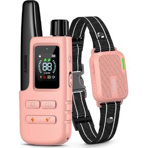 Dog Shock Collar - 4500FT Dog Training Collar with Remote, IPX8 Waterproof Electric Dog Collar with 4 Training Modes, Security Lock, Rechargeable eCollar for 10-120lbs Dogs(Pink) in Saudi Arabia