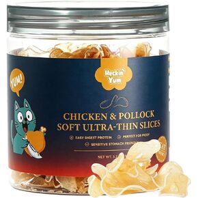 Chicken & Catnip Soft Cat Treats for Picky Cats, Ultra-Thin Easy-Chew Slices, Breakable No-Mess Cat Training & Playtime Rewards, 3.2 oz in Kuwait