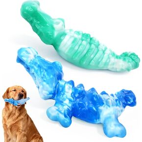 BoYoYo Tough Dog Toys for Aggressive Chewers 2 Pack, Indestructible Dog Toy for Large Dogs, Durable Dog Toys to Keep Them Busy for Large Breed, Teeth Cleaning and Training, Beef Flavor in Kuwait