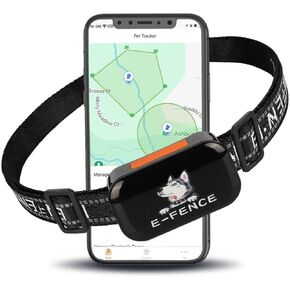 سياج الكلاب بنظام تحديد المواقع العالمي (GPS) مع التتبع والتدريب - نظام احتواء غير مرئي لاسلكي محمول، صوت تنبيه قابل للتعديل، اهتزاز وثبات. طوق قابل لإعادة الشحن مقاوم للماء لمدة 48 ساعة للفناء الخلفي والتخييم والسفر in Kuwait