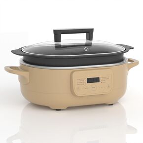 ماغنيفيك طباخ متعدد سعة 6 كوارت مع وعاء خزفي 8 في 1 قابل للبرمجة، فرن هولندي، معكرونة، غير لاصق، وعاء آمن للفرن حتى 500 درجة فهرنهايت من دقيق الشوفان in Kuwait