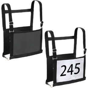 Jucoan 2 Pack Professional Exhibitor Number Harness - Adjustable Livestock Show Number Harness Exhibitor Vest with Front & Back Pockets for 4H, FFA Cattle, Sheep, Goat, Pig Show Fairs, Competitions in Kuwait