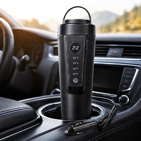 12V/24V Car Kettle, Portable Kettle for Hot Water, 316 Stainless Steel Premium Liner,Smart Multi-speed Temperature Control for Truck Driver OTR, Road Trips, RV(CREAM) in Saudi Arabia