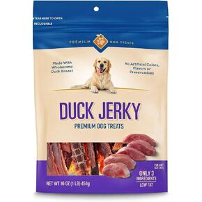 G. Rewards Duck Jerky Dog Treats, 16 oz Bag, Natural High Protein, Real Duck Breast, Only 3 Ingredients, Low Fat, Grain-Free, No by-Products, No Corn Wheat or Soy for All Dog Sizes in Kuwait