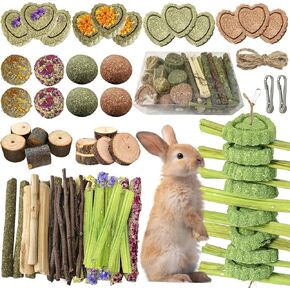 68 قطعة من ألعاب مضغ الأرنب DIY، لعبة أرنب للأرانب ألعاب الأرنب الملل للأسنان، عصا تيموثي، عصي التفاح، الخيزران الحلو، لخنزير غينيا، الهامستر، شينشيلا، الفئران (19.04 أونصة (عبوة من 1)) in Kuwait