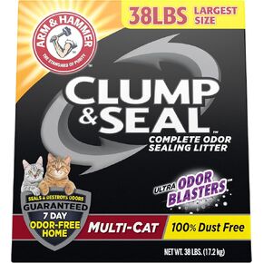 Arm & Hammer Clump & Seal Litter, Multi-Cat Litter 38 lb. in Kuwait