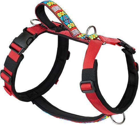 Arblina No Pull Dog Harness with Soft Padded, 3X Buckle Harness with Thick Handle for Medium Large Small Dogs, Ajustable Dog Harness with Front Clip for Walking,Training in Kuwait
