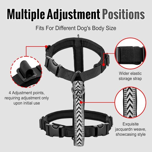 Arblina No Pull Dog Harness with Soft Padded, 3X Buckle Harness with Thick Handle for Medium Large Small Dogs, Ajustable Dog Harness with Front Clip for Walking,Training in Saudi Arabia